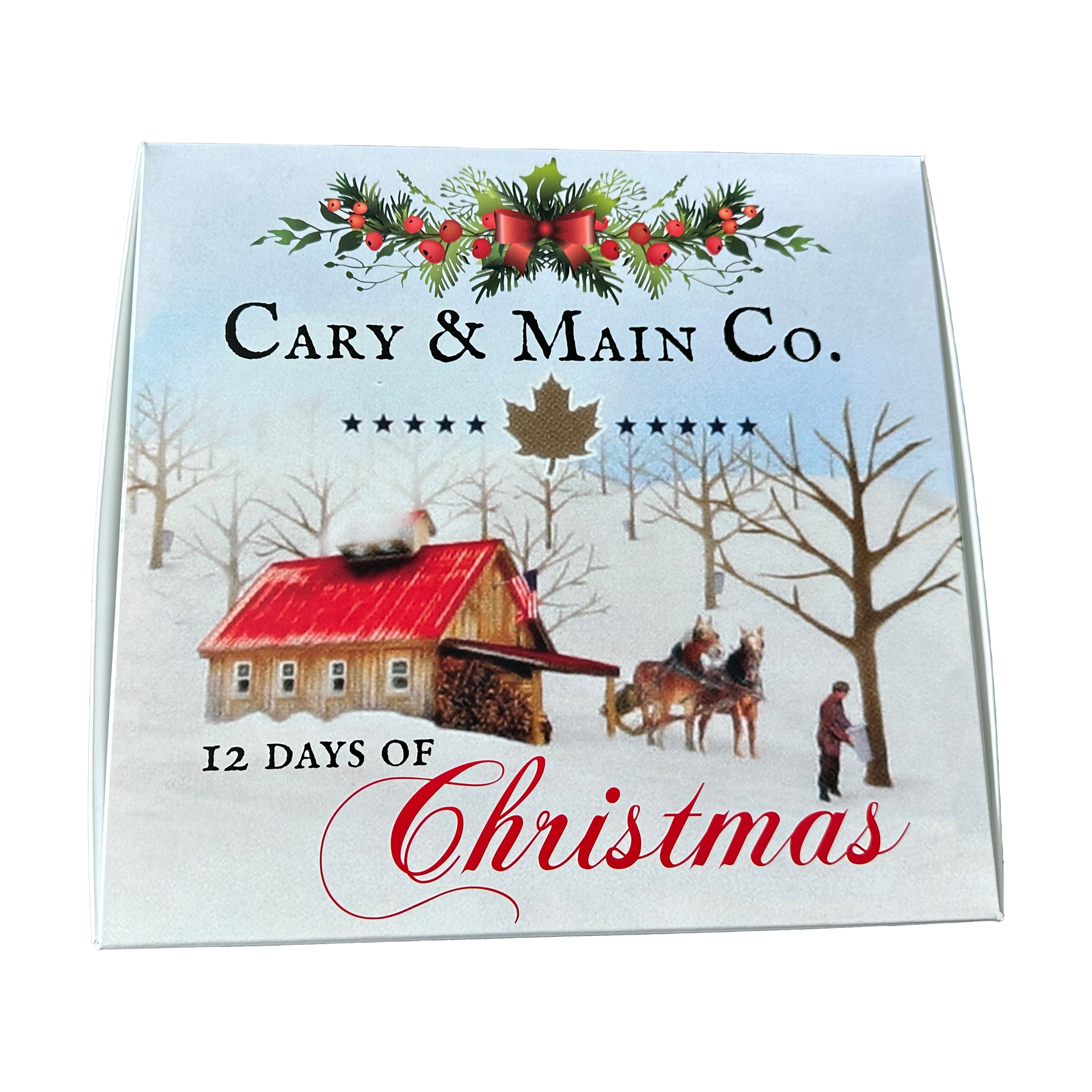 Cary & Main Maple Syrup Candy and Candle Advent Box - The Wakaya Group